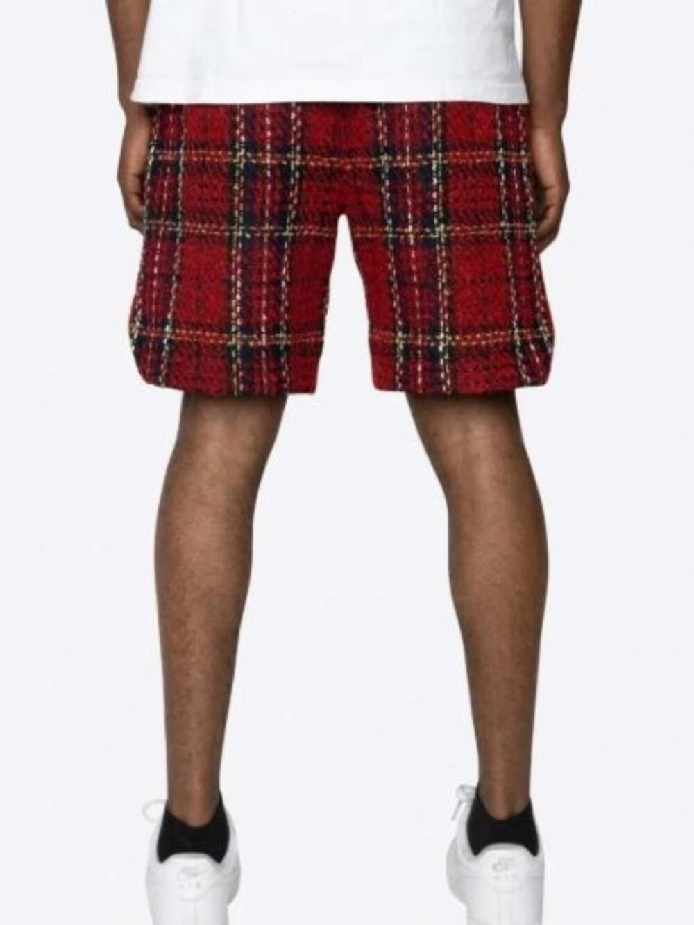 Ruby Red Tweed Shorts - Picture 4 of 4